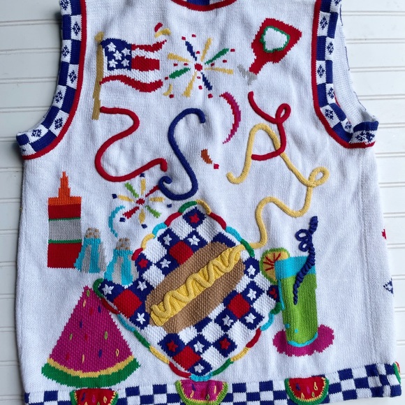 Vintage Berek 2 Picnic Cardigan - Picture 4 of 13